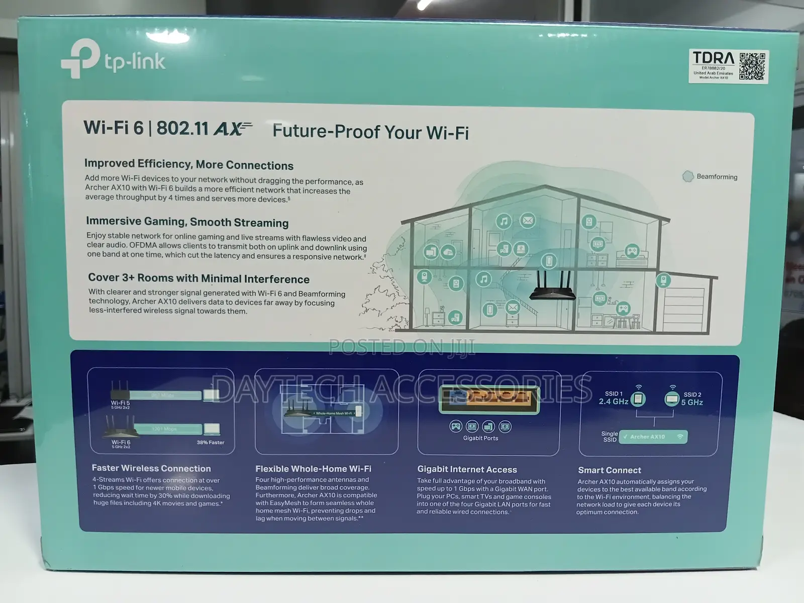 Tp-Link Wifi 6 Ax1500 Smart Wifi Router (Archer Ax10) 802.11ax.