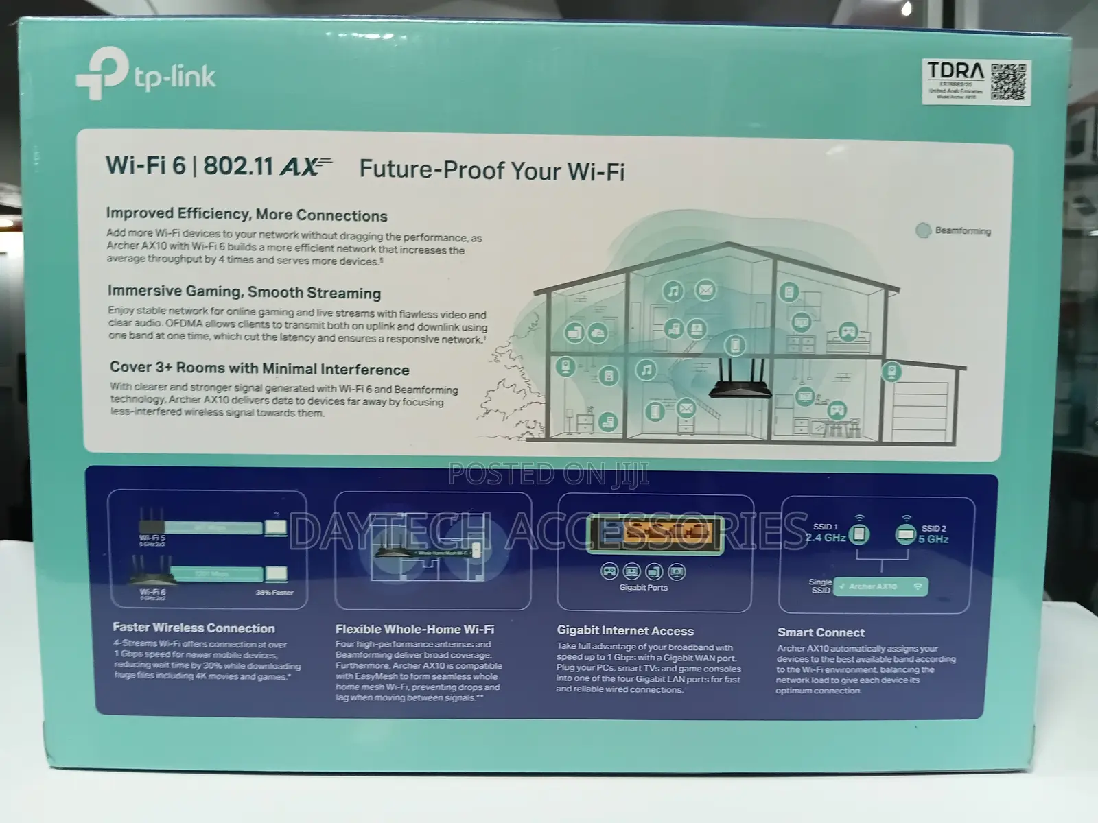 Tp-Link Ax10 Archer Ax1500 1.5 GBPS Wi-Fi 6 Dual-Band Wireless Router