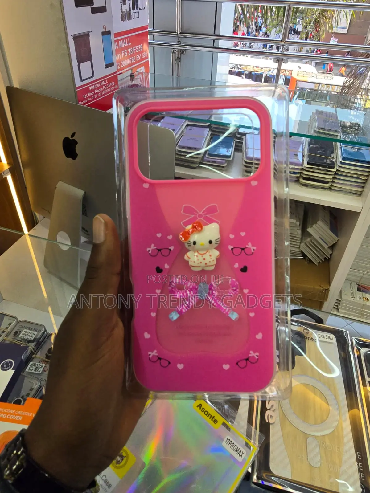 iPhone 17 Pro Max Cartoon Kitty Protective Back Cover