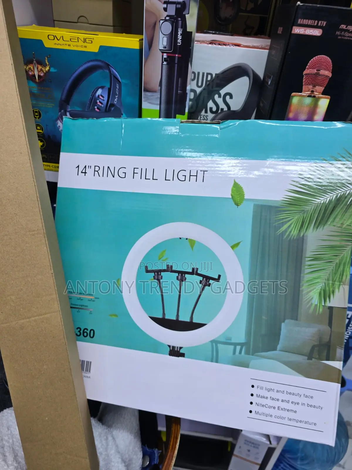 Qx360 Professional Ring Light Kit With Adjustable Lighting