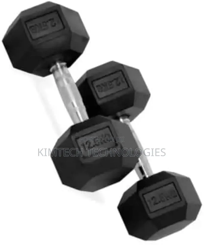 12.5kg Hexagonal Dumbbells