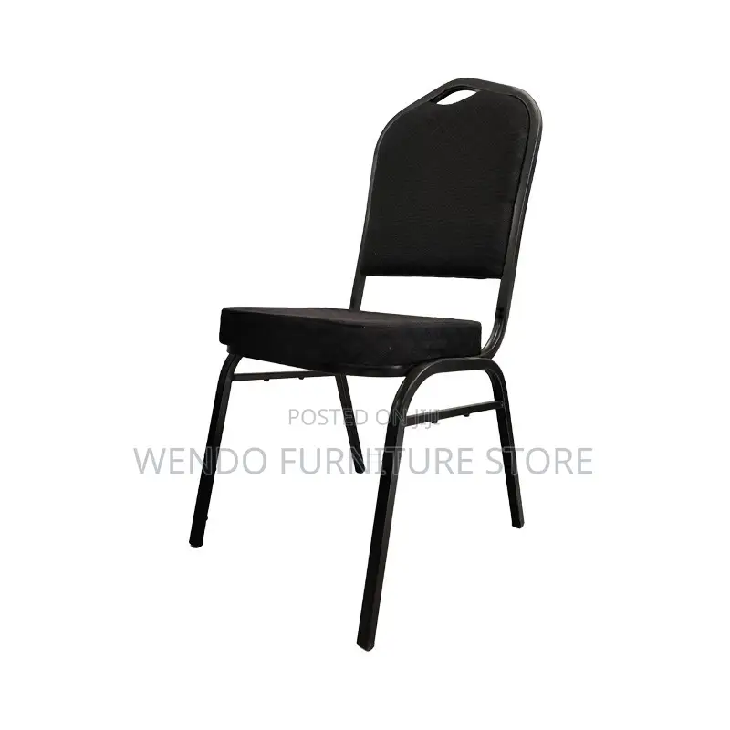 Office Chairs; Black Fabric Armless Office Visits Chairs