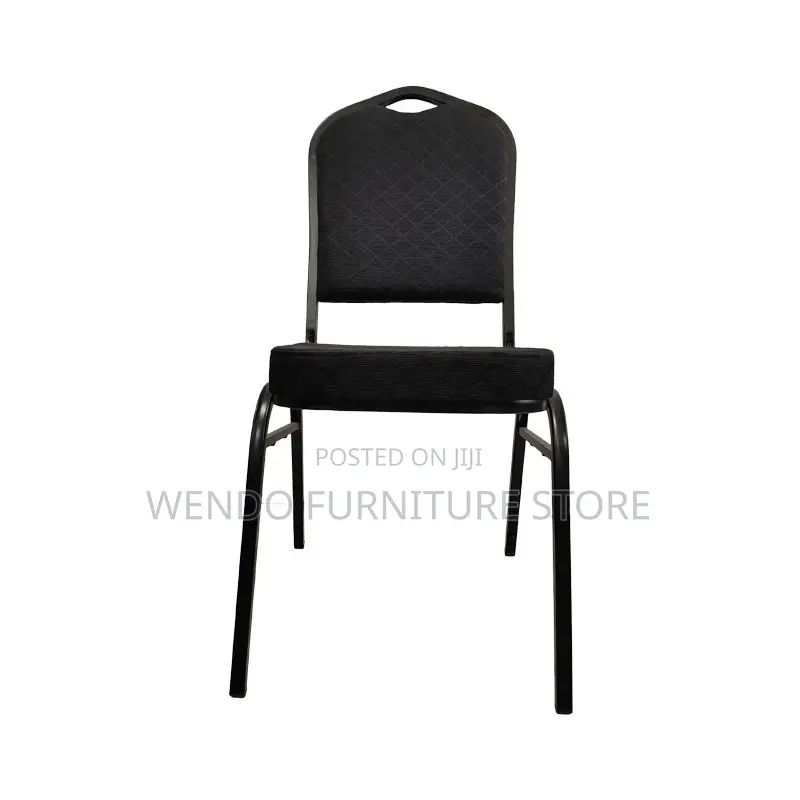 Office Chairs; Black Fabric Armless Office Visits Chairs