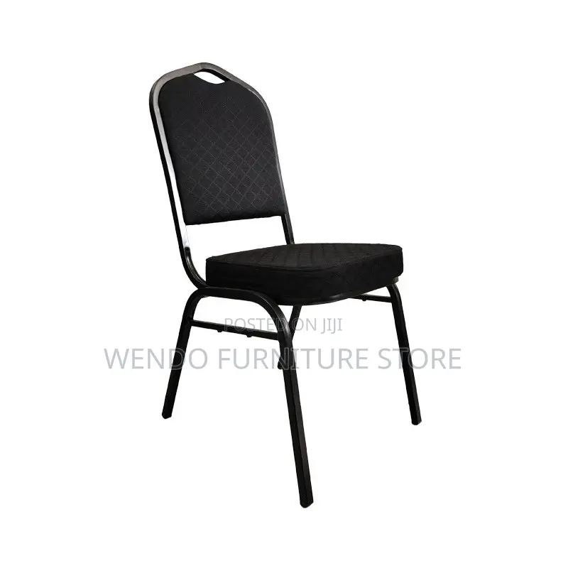 Office Chairs; Black Fabric Armless Office Visits Chairs
