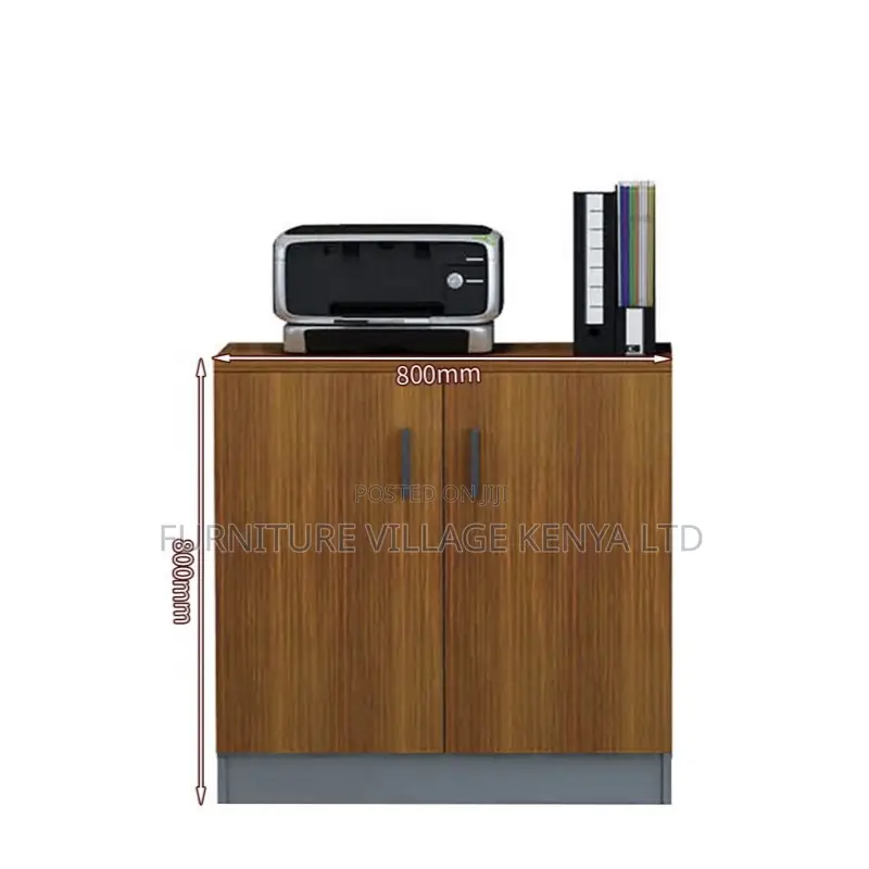 Simple Wooden 2-Door File Cabinet.