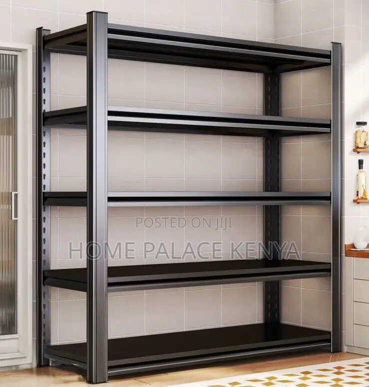 Steel Rack: Heavy-Duty 5-Tier Metal Display Rack