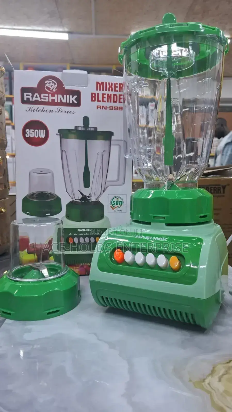 350 Watts - Rashnik 2 in 1 Blender-Grinder (Rn-999)