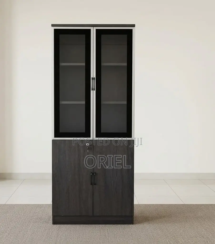 Office Cabinet : 2-Door Wooden Office Files Storage Cabinet