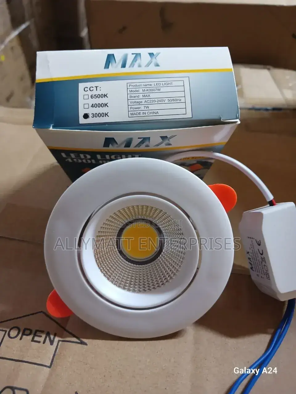7 Watt Downlighter Warm White