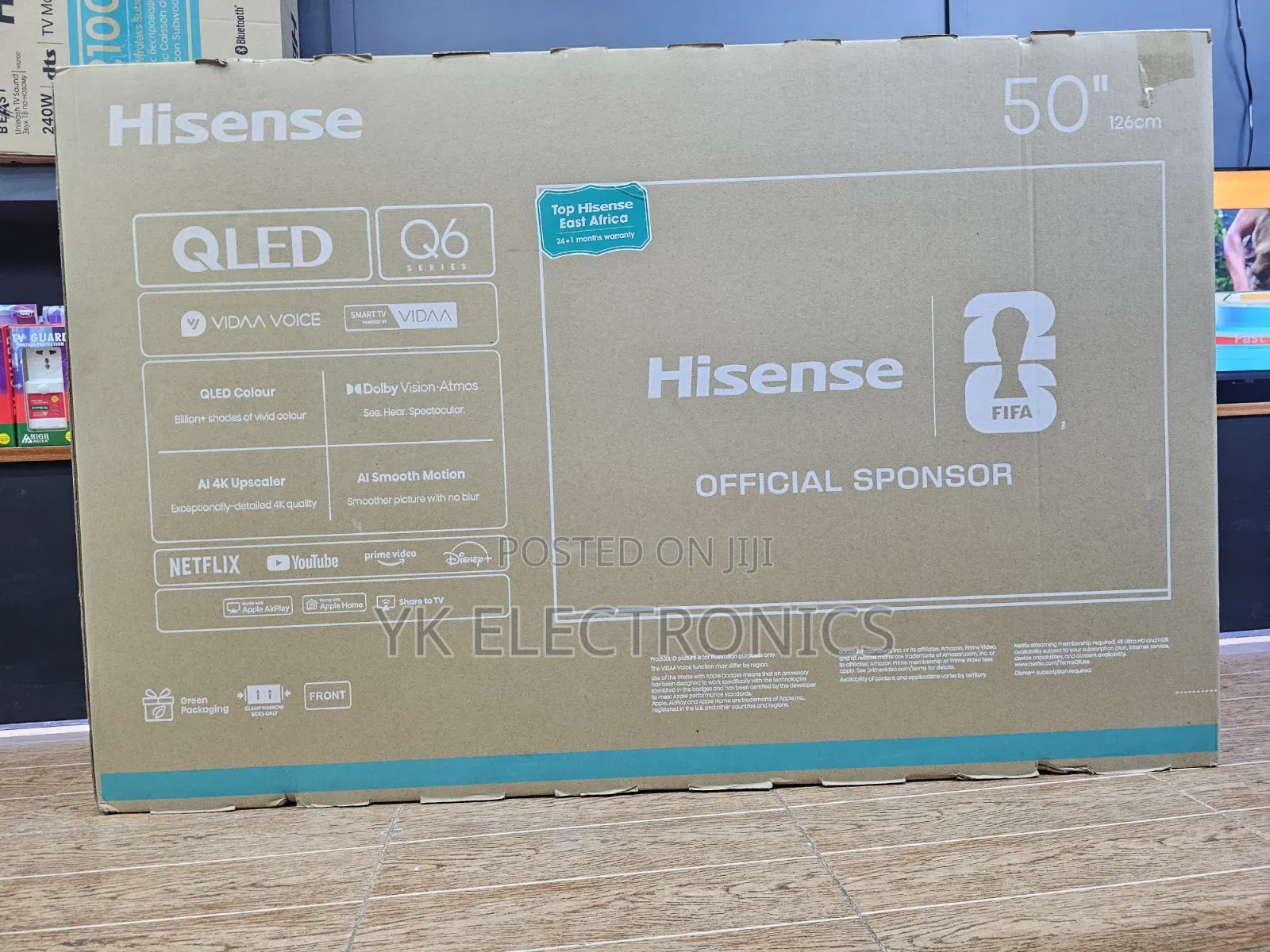 Hisense 50′′ Q6q Qled Vidaa Smart Tv – 50q6q (New Model)