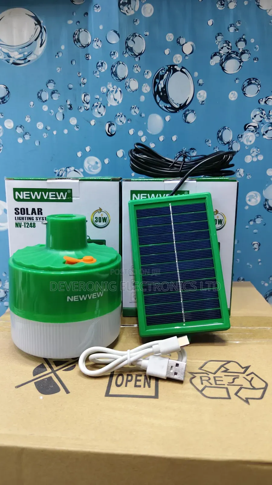 *Nv-T248 30watts Solar Rechargeable Lamp*