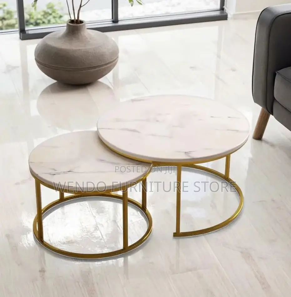 Coffee Table; Round General Marble Coffee Table