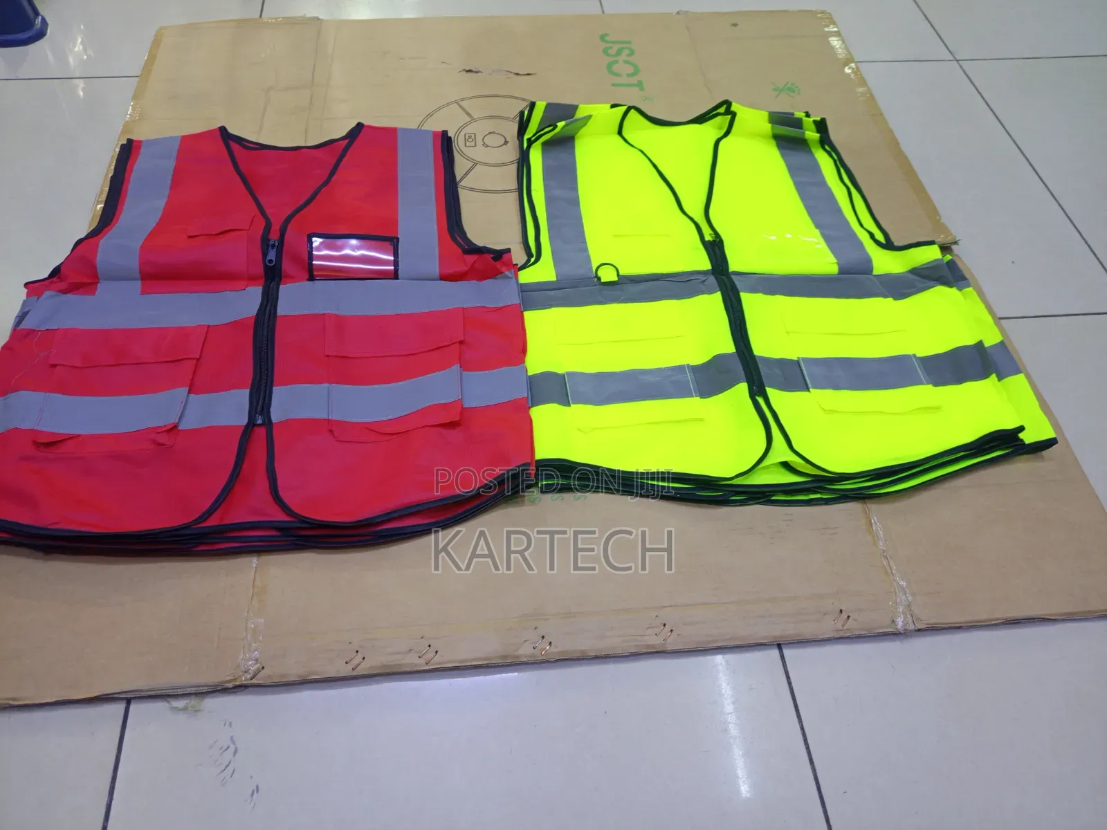 High Visibility Reflective Safety Vest With Zipper And Pockets