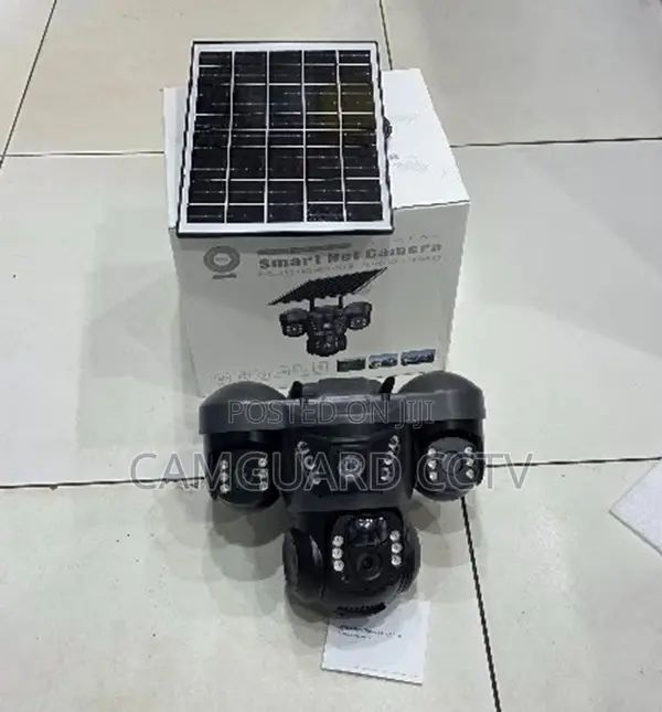 Triple Lens Solar CCTV Camera – Ai Motion Sensor Two-Way Audio Wifi
