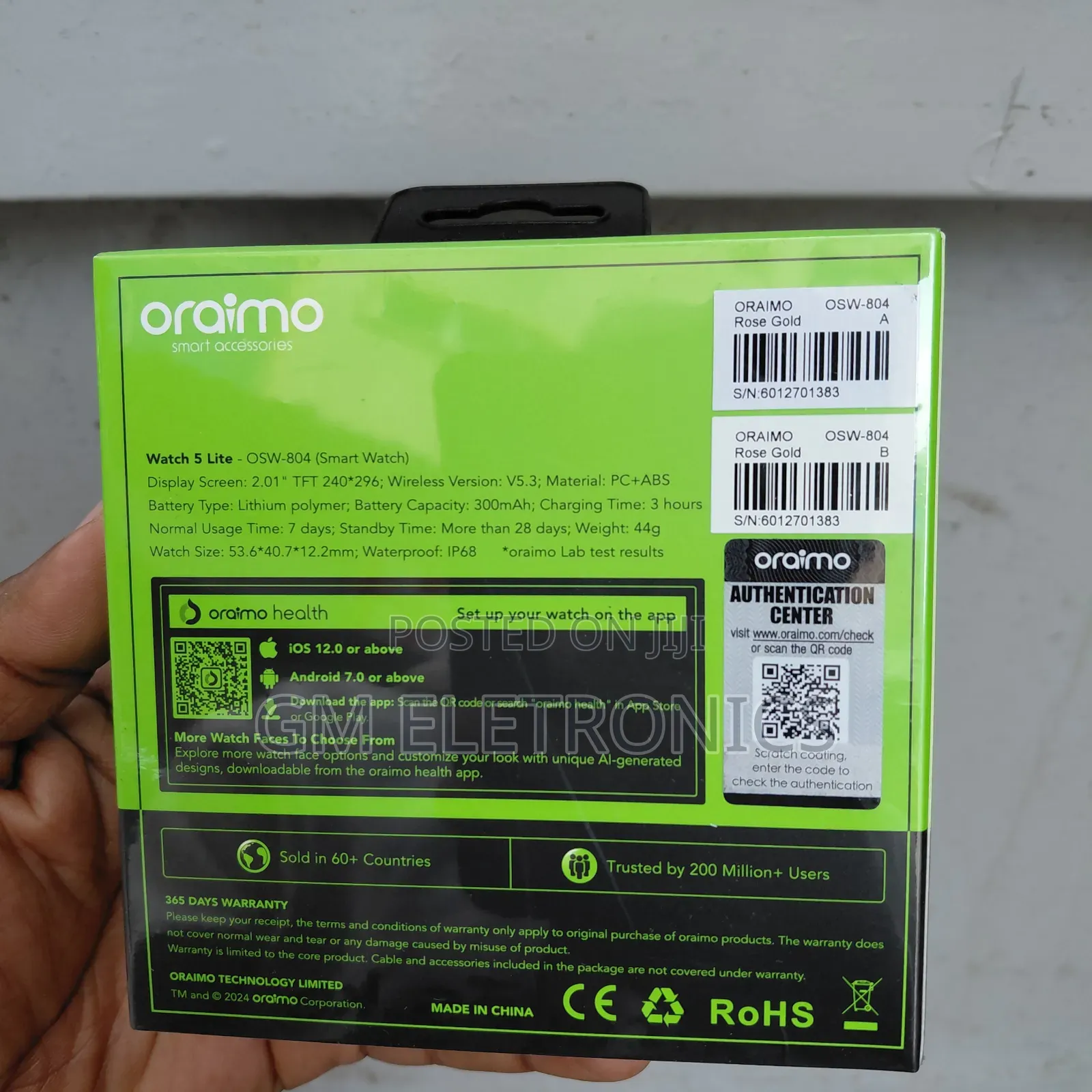 Oraimo Smart Watch 5 Lite- Ladies Edition