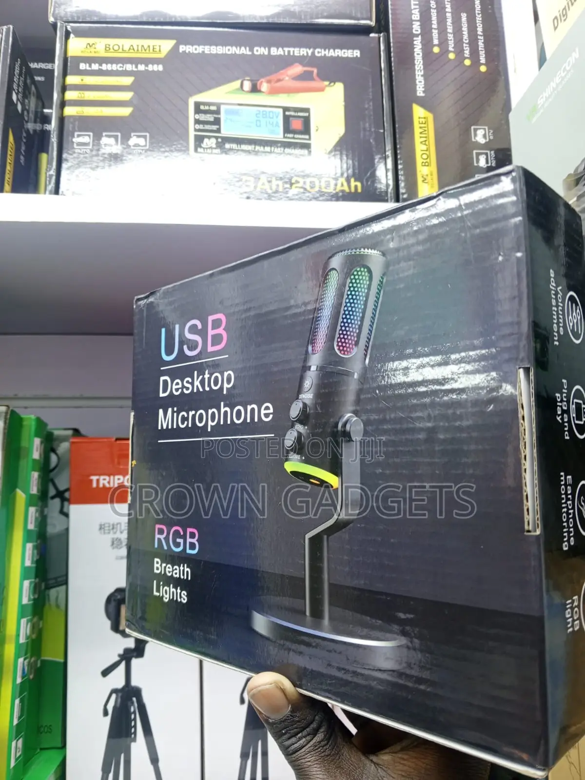 Usb RGB Studio Microphone for Gaming Streaming and Podcasting