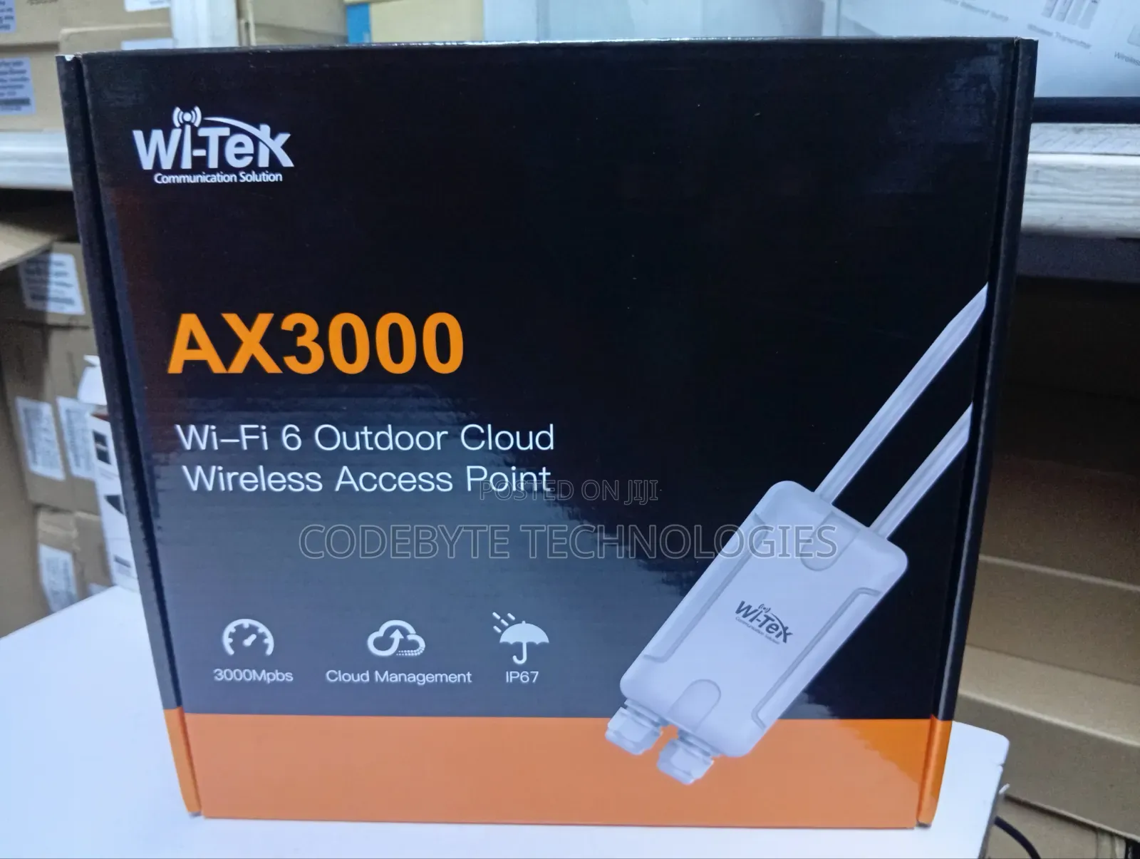 Wi-Tek Ax3000 Wi-Fi 6 Outdoor Cloud Wireless Access Point.