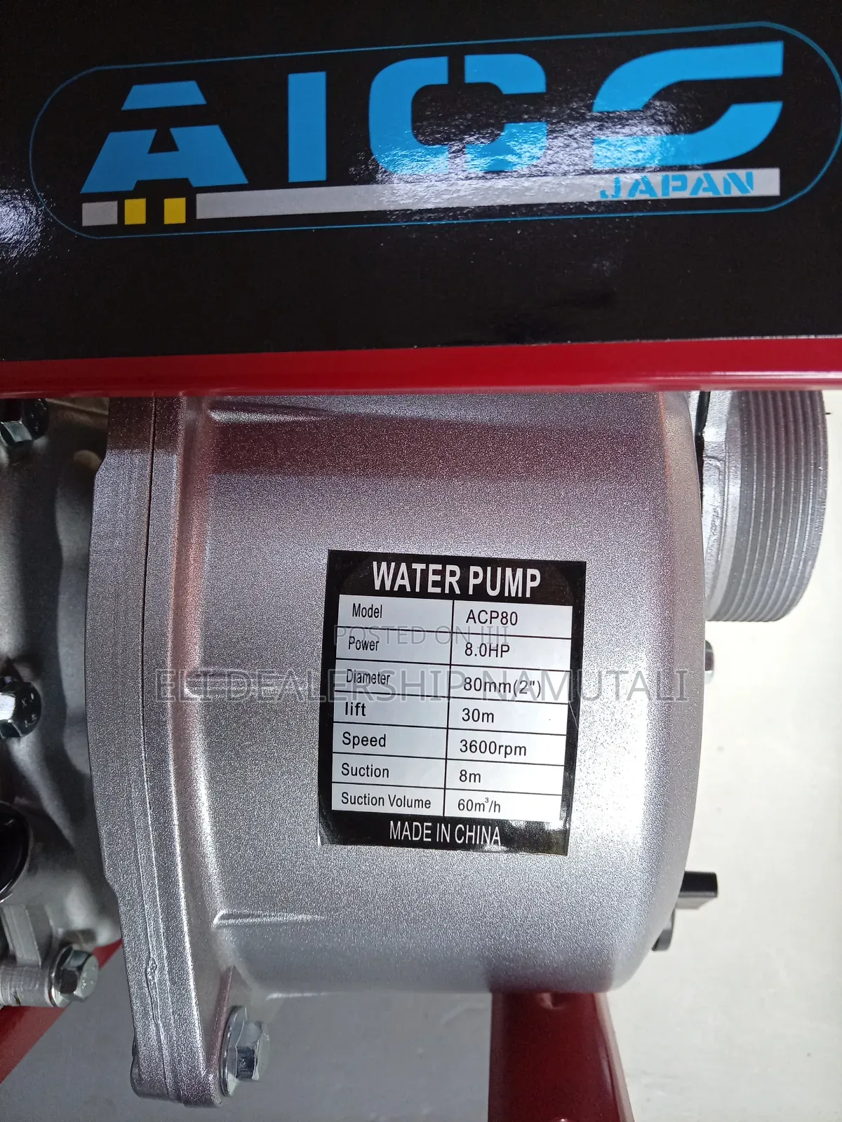 8hp Aico Gasoline Water Pump – Efficient Irrigation and Drainage