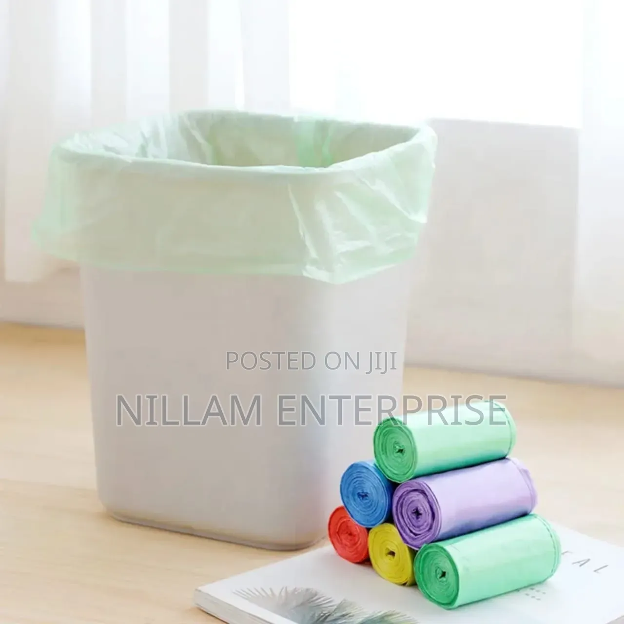 100pcs Extra Strong Mixed Colours Trash Bag