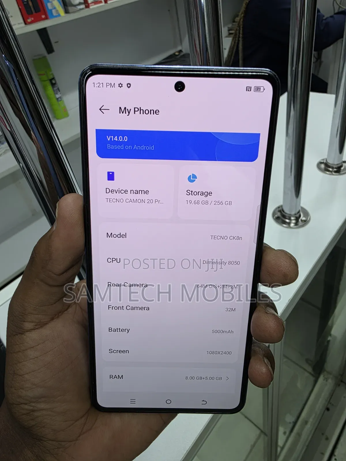 Tecno Camon 20 Pro 5G 256 GB Blue