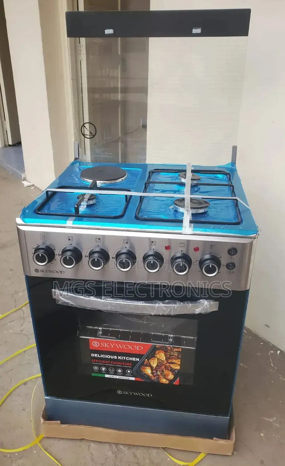 50*55 Skywood 3+1 Standing Cooker With Electric Oven ,Timer,Light