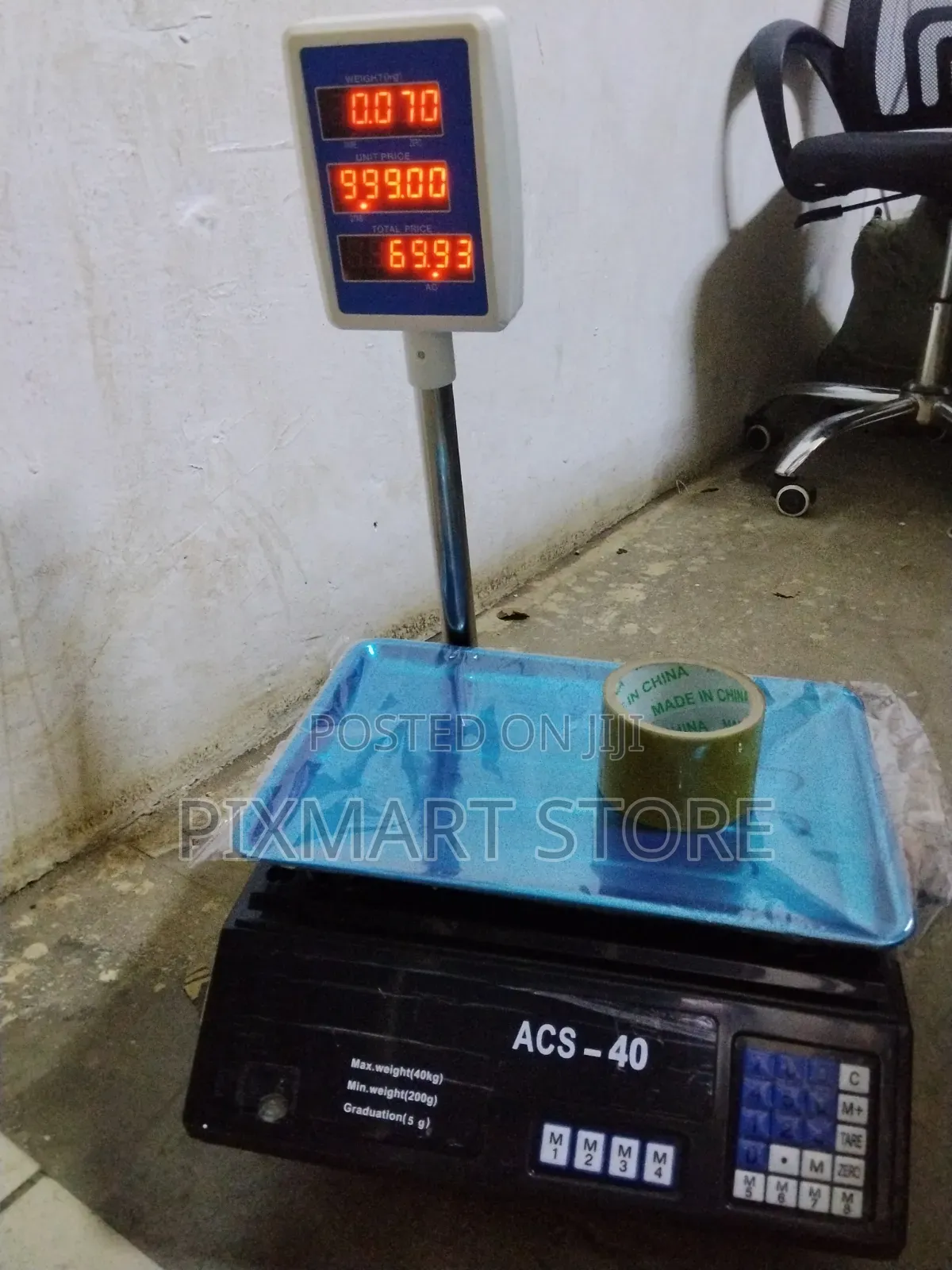 Acs 40kg Commercial Electronic Scale With Arm