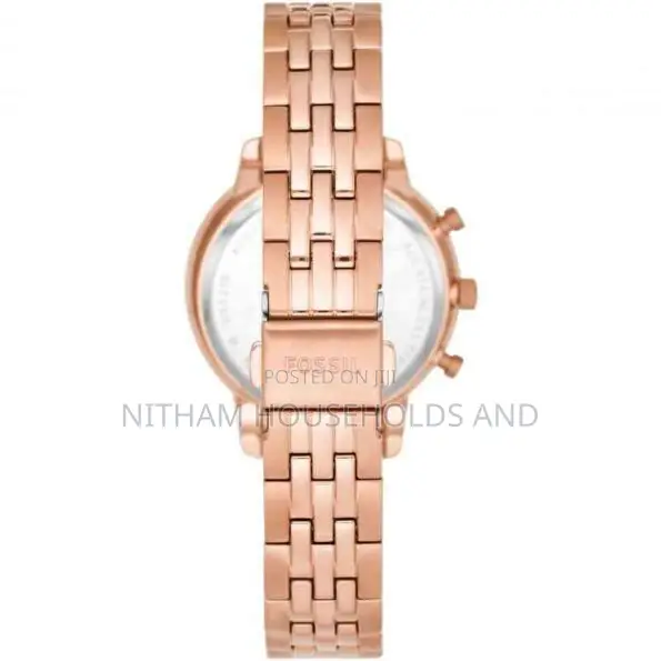Fossil Es5218 Neutra Rose Gold Chronograph Watch for Women