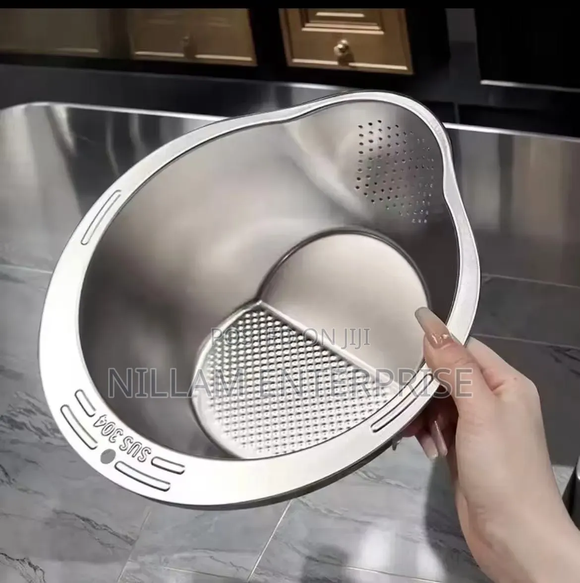 Heavy Duty Stainless Steel Strainers Colanders*