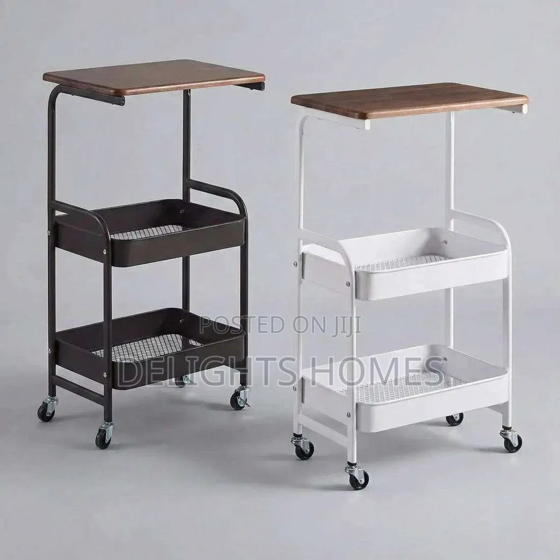 Wooden Top Trolley Rack-Ch