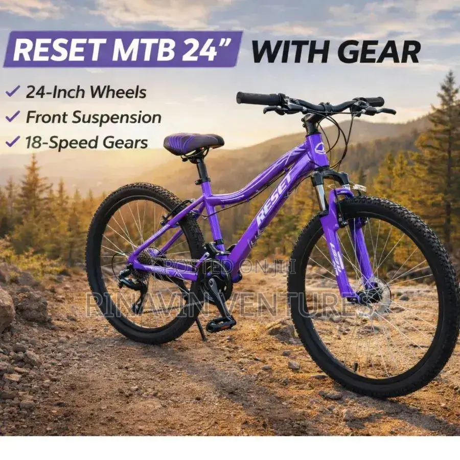 Reset MTB 24 Mountain Bike With Gear