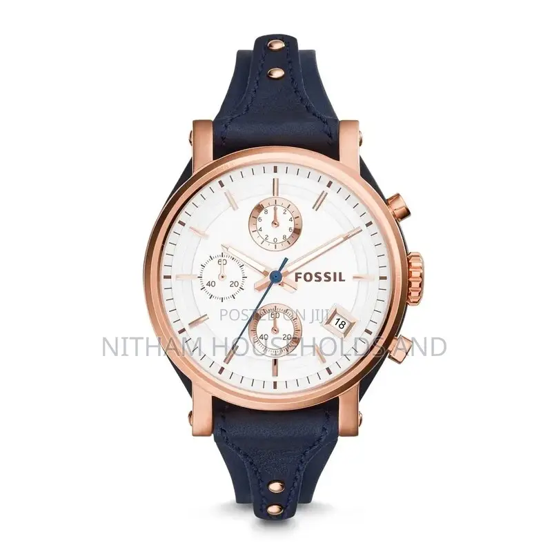 Fossil Es3838 Boyfriend Silver Dial Watch for Women