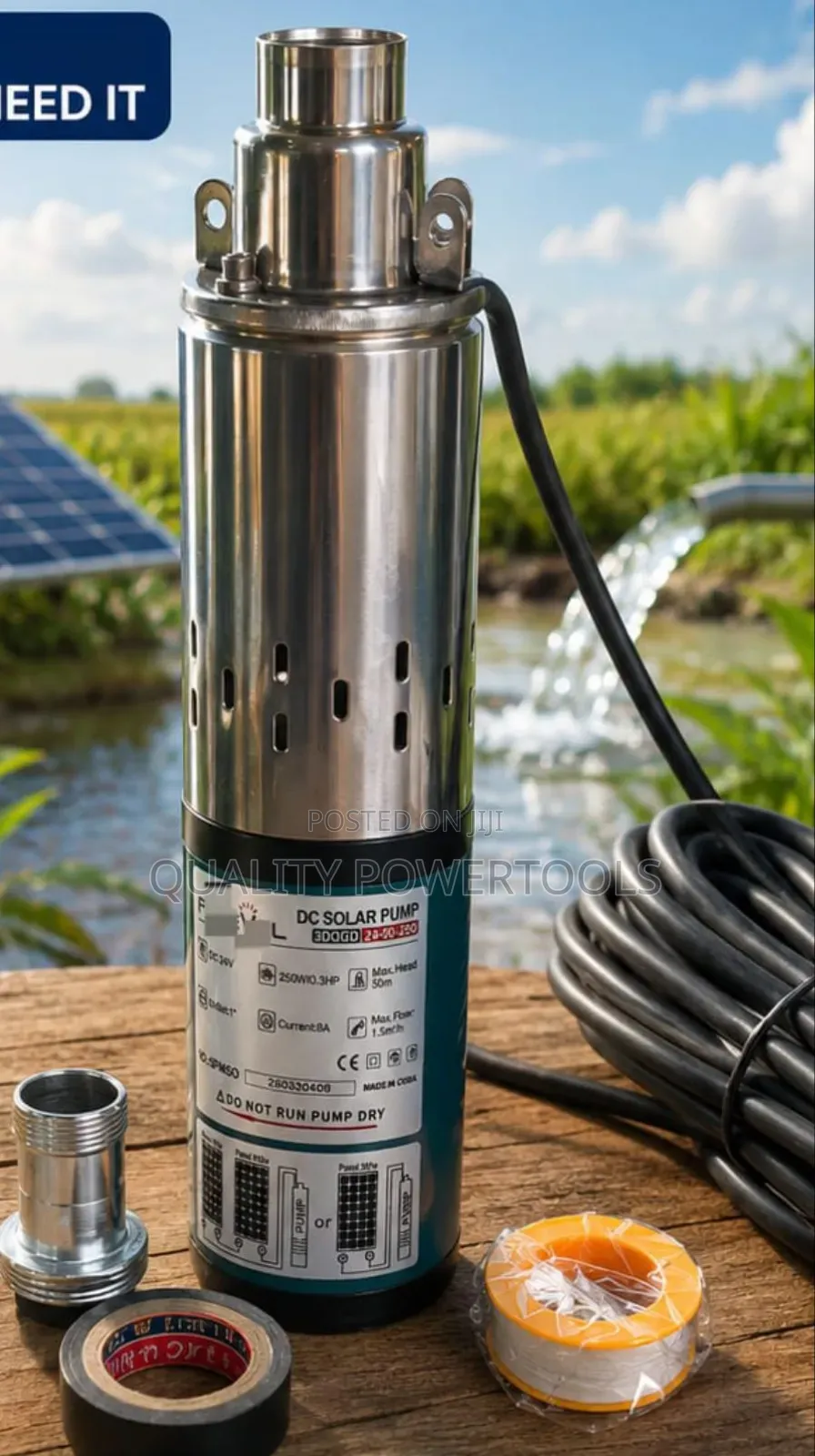 New Arrived Dc 50 M 250 W Solar Pump