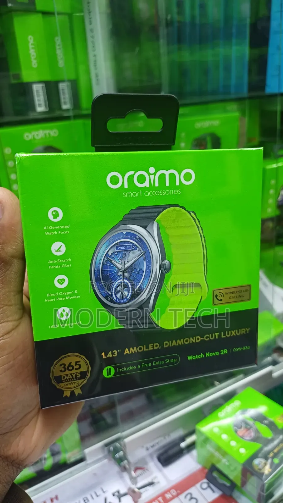 Oraimo Watch Nova 2r Smart Watch – Amoled Display 35-Day Standby