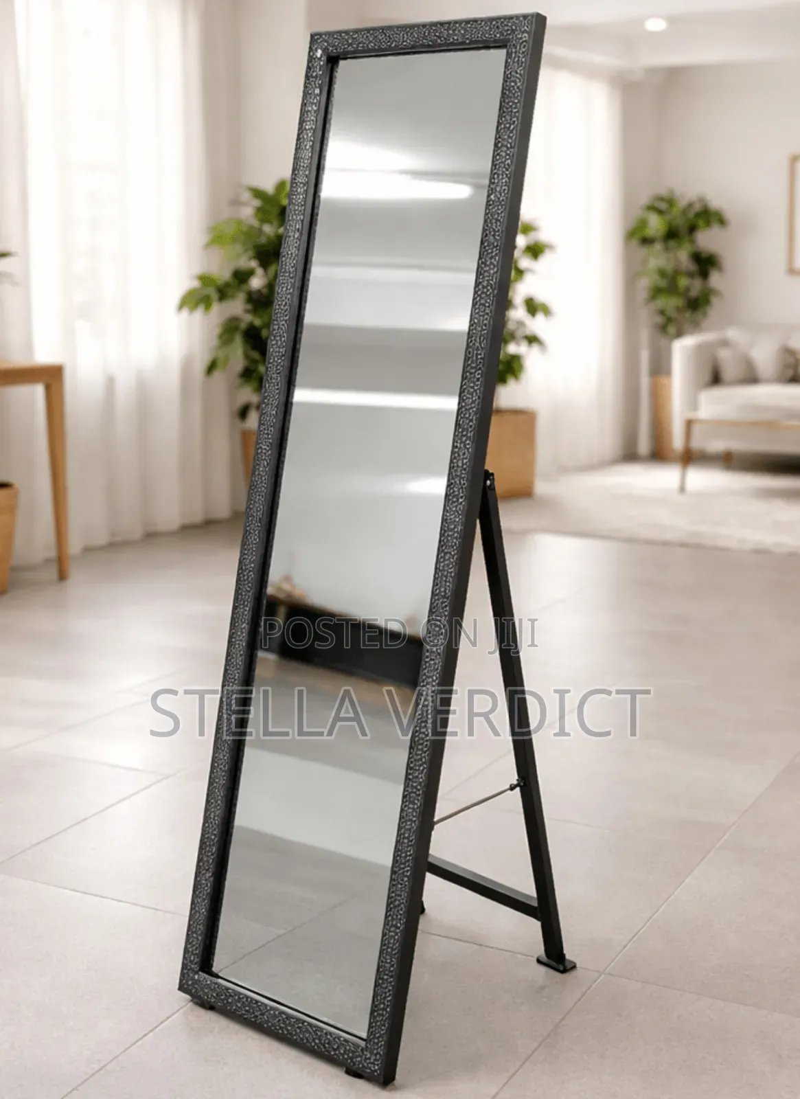 Executive Black Dressing Mirror