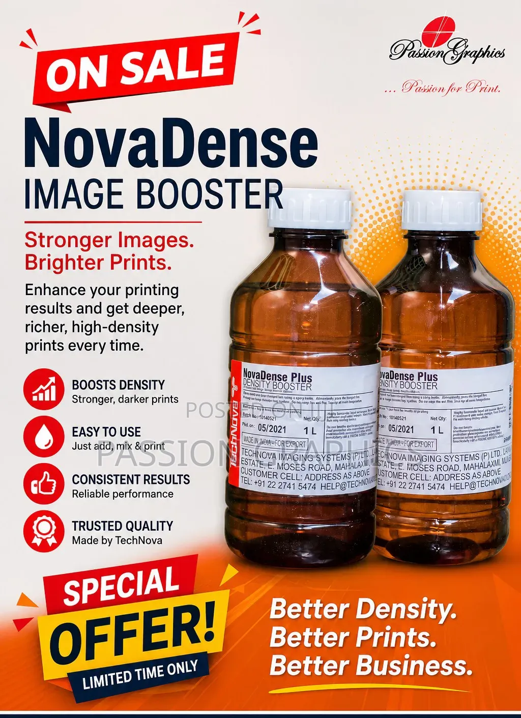 Novadense Image Booster (Films for Screen Printing, Stamps)