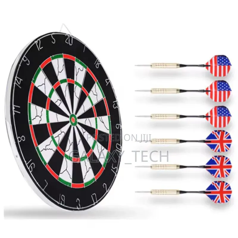 18 Inches Double Sided Flocked Iron Numbers Dart Board