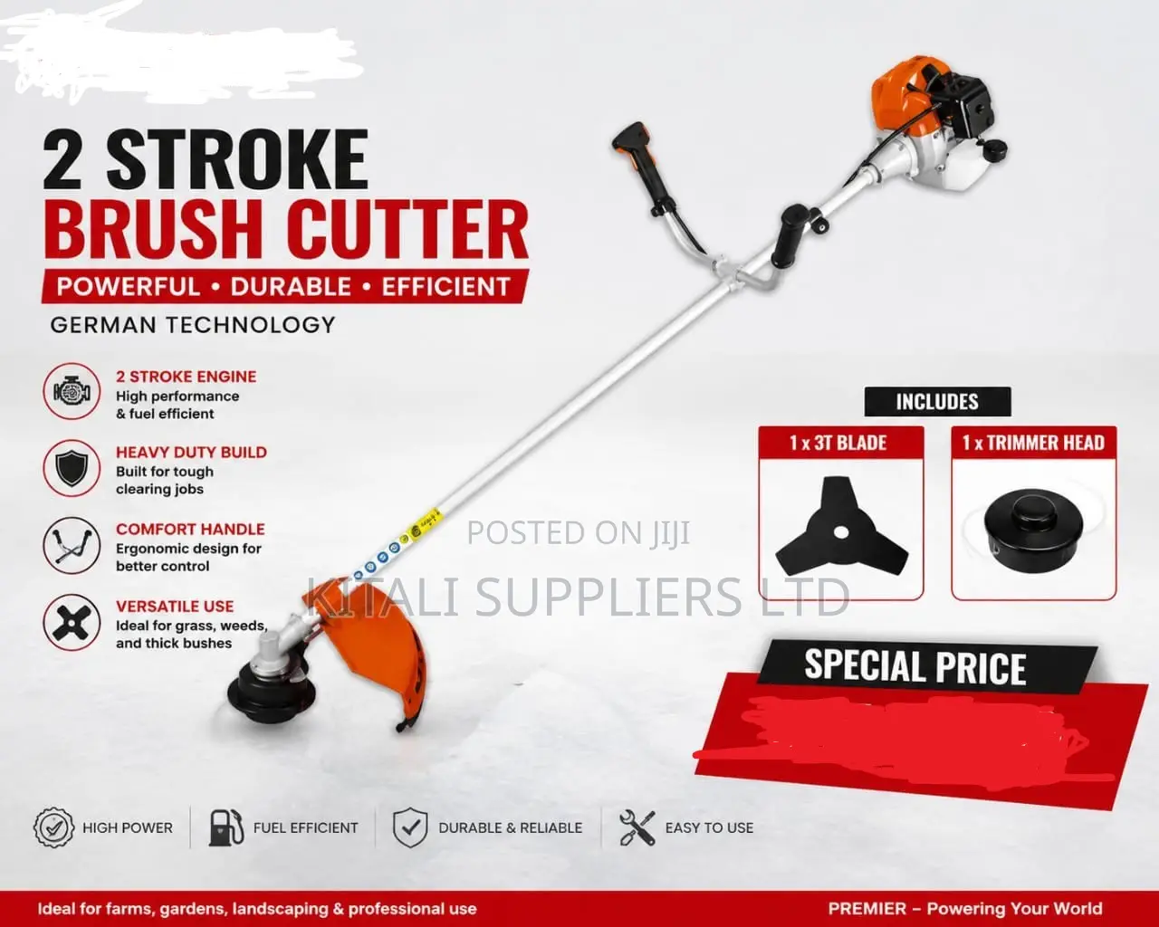 Premier Brand 2-Stroke Brush Cutter