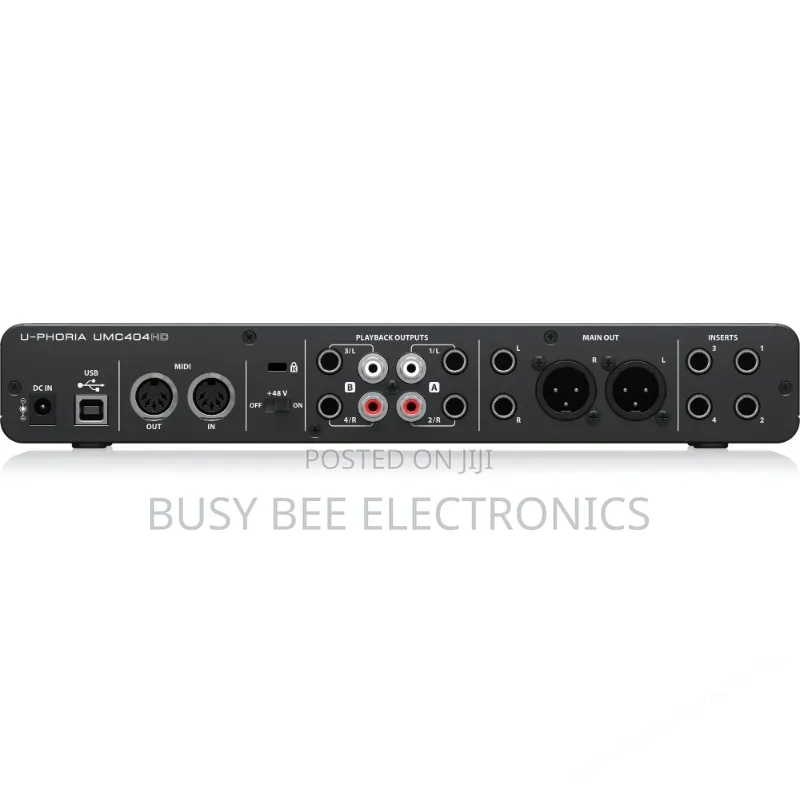 Behringer Umc404hd Audiophile 4x4, 24-Bit/192 KHZ Usb Interface