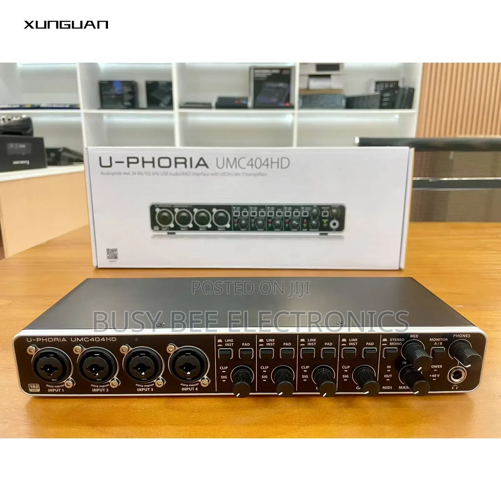 Umc404hd Recording Soundcard 24-Bit/192 KHZ Usb Audio/Midi Interface