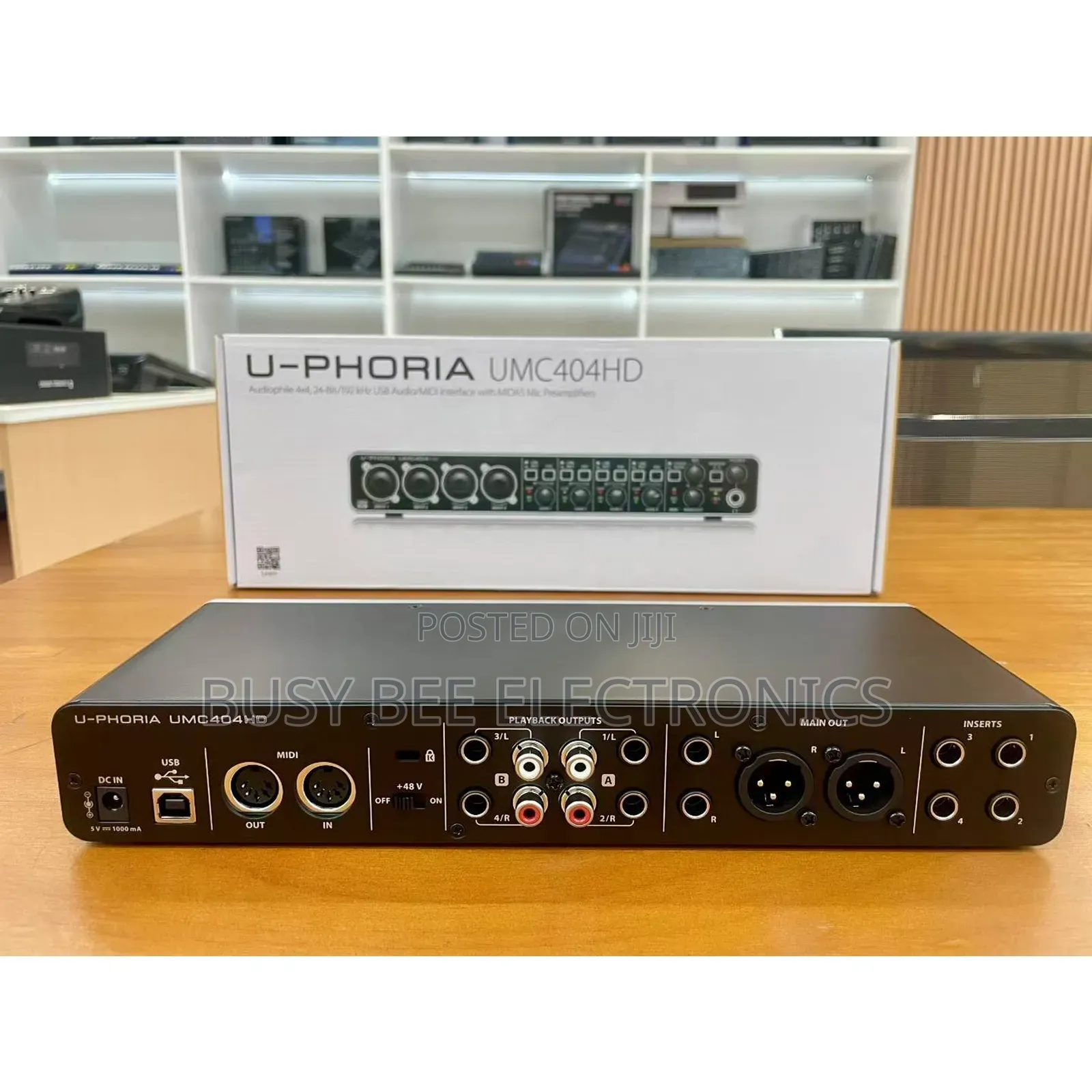 Umc404hd Recording Soundcard 24-Bit/192 KHZ Usb Audio/Midi Interface