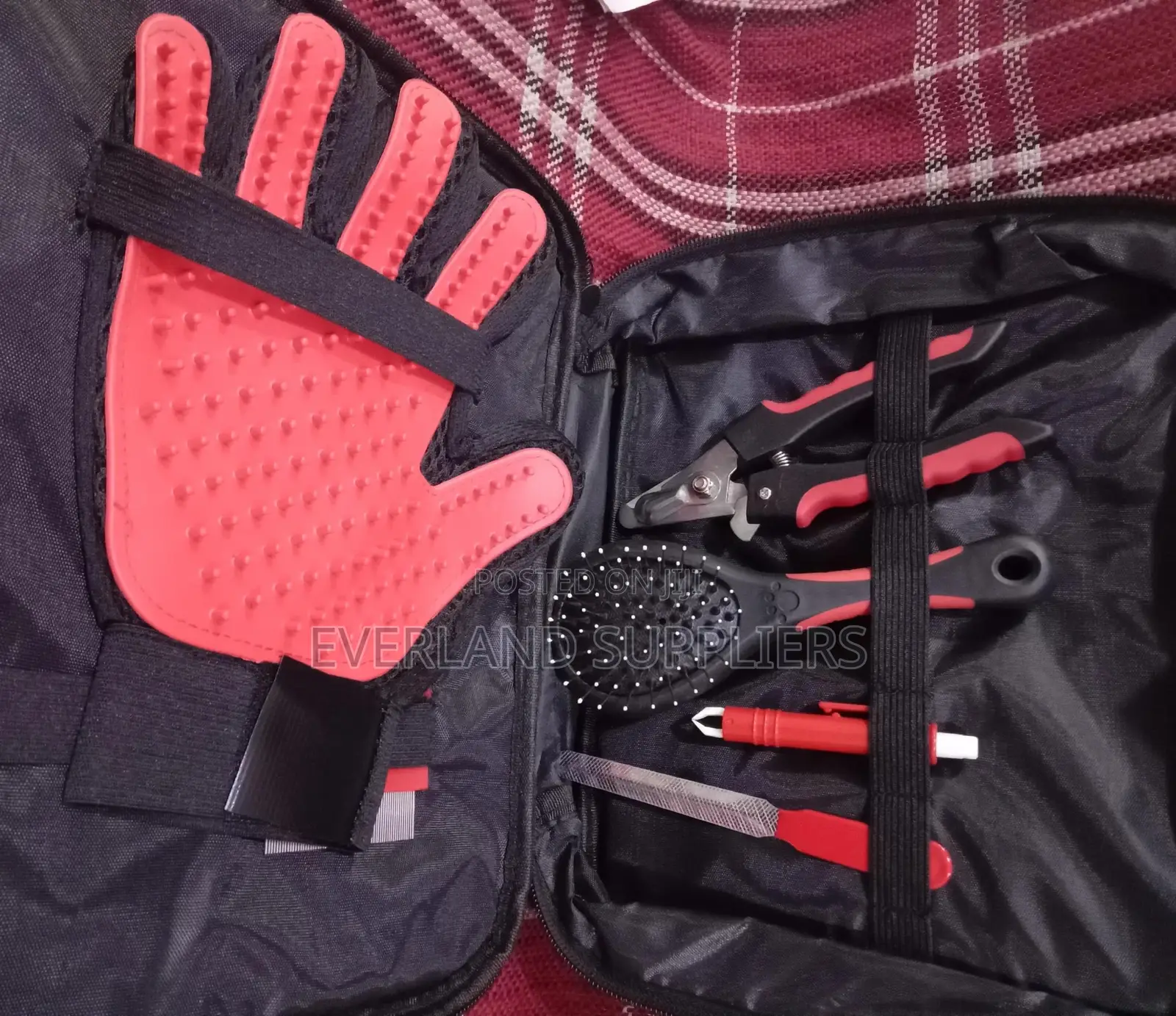 Complete Dog Grooming Brush Kit With Pet Hair Removal Glove