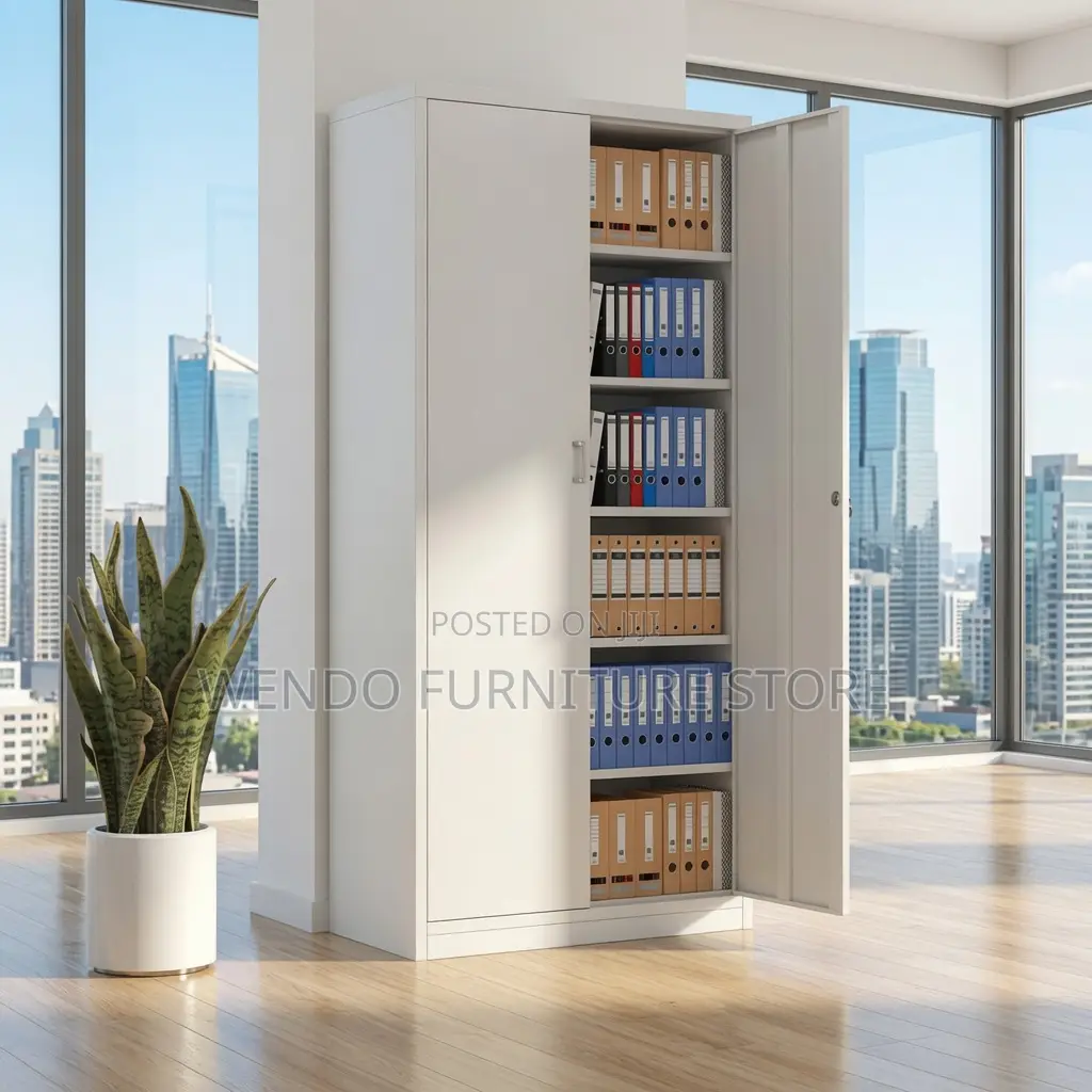 Office Cabinet; Adjustable Shelves Steel Office Documents Cabinet