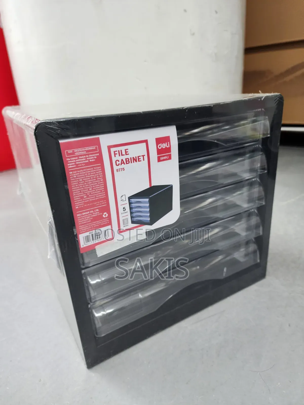 Portable Deli 5 Drawer File Cabinet. Free Delivery