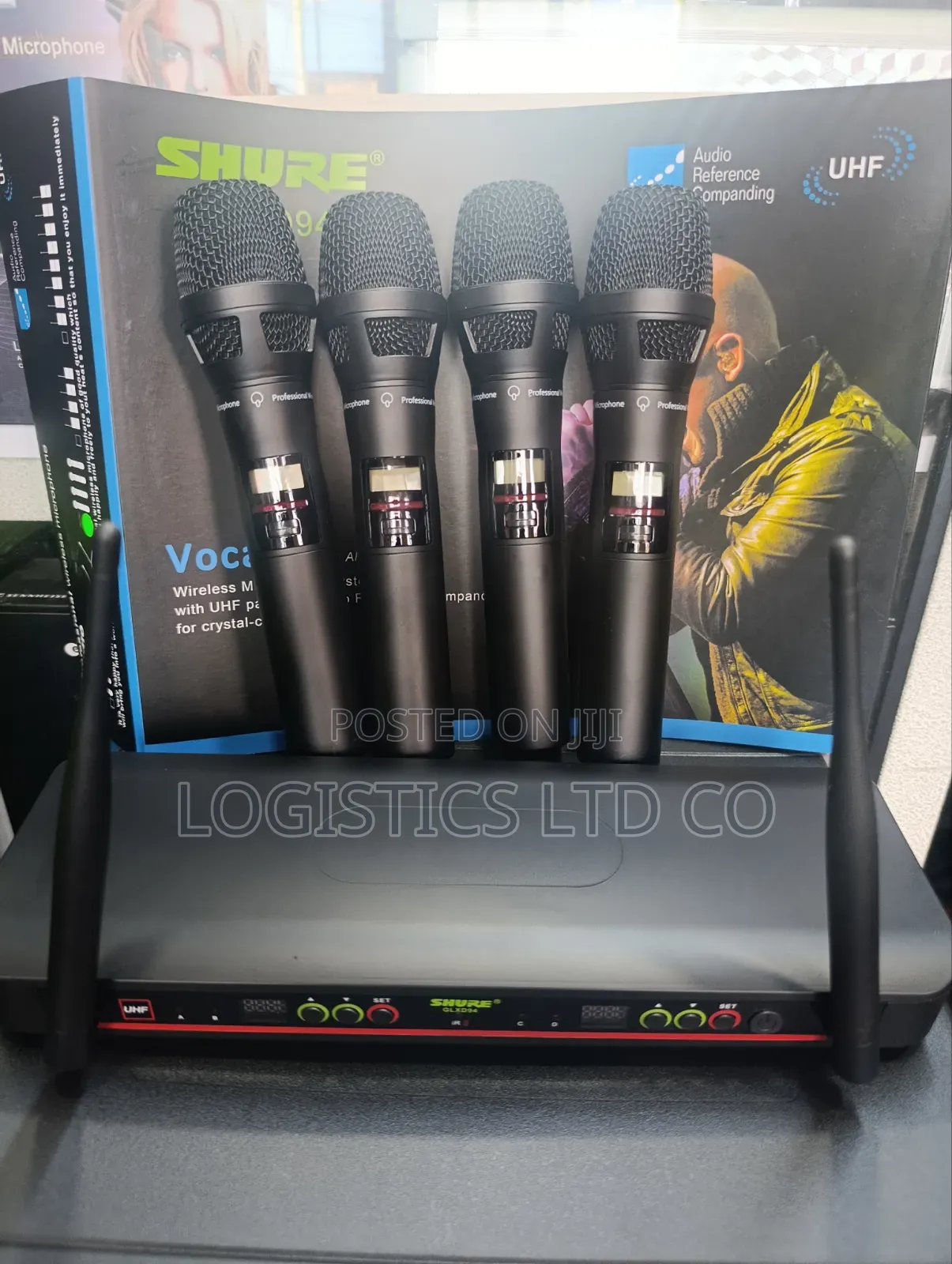 Shure Glxd94 Wireless Microphone System With 4 Handheld Microphones
