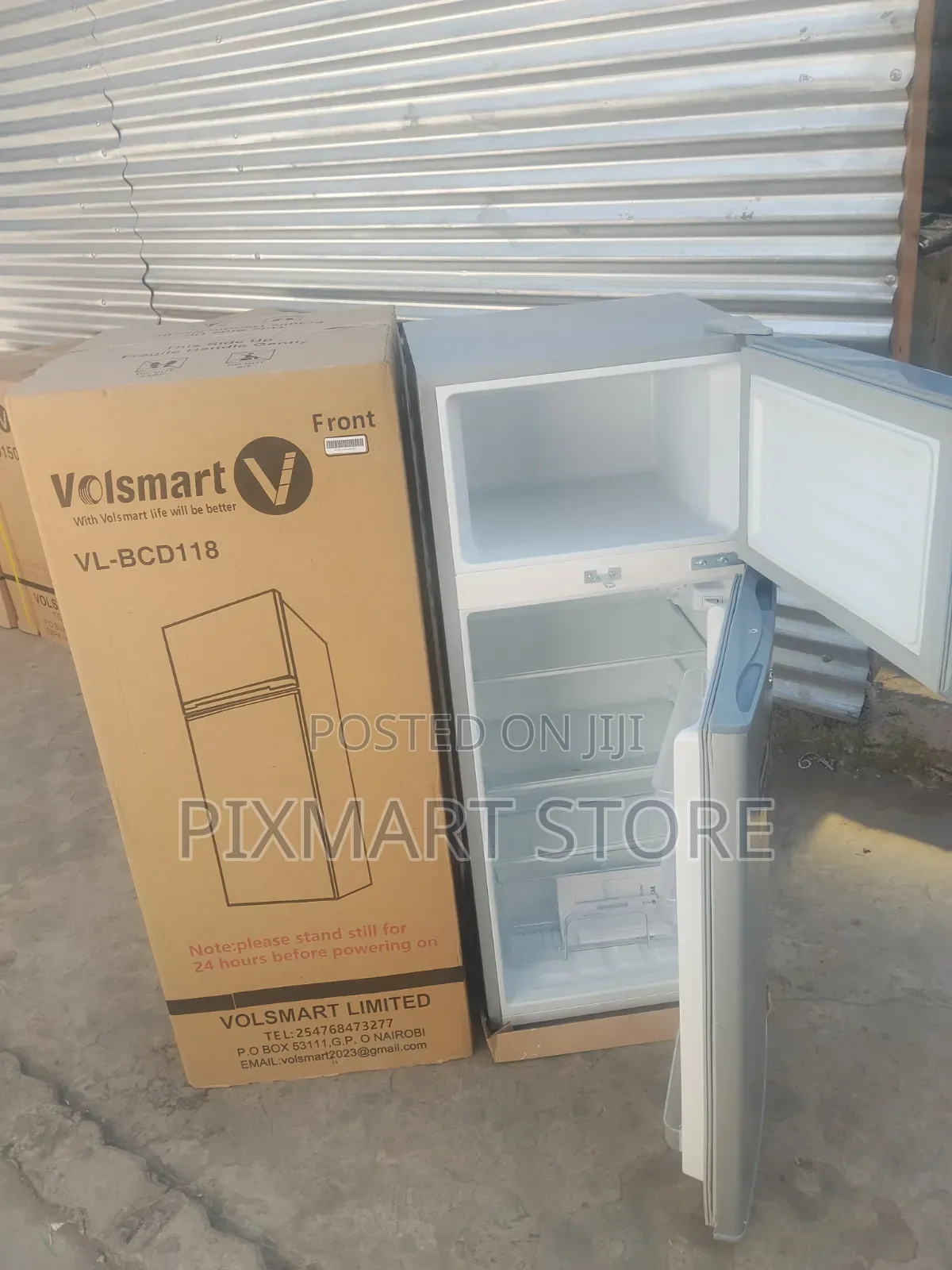 Volsmart 118 Litres Double Door Refrigerator With Freezer