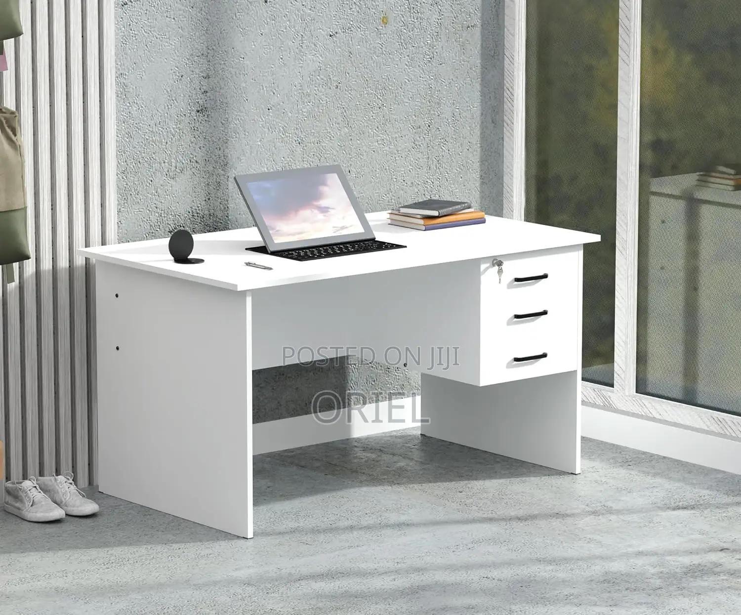 Office Desk White 120cm Office Study Desk