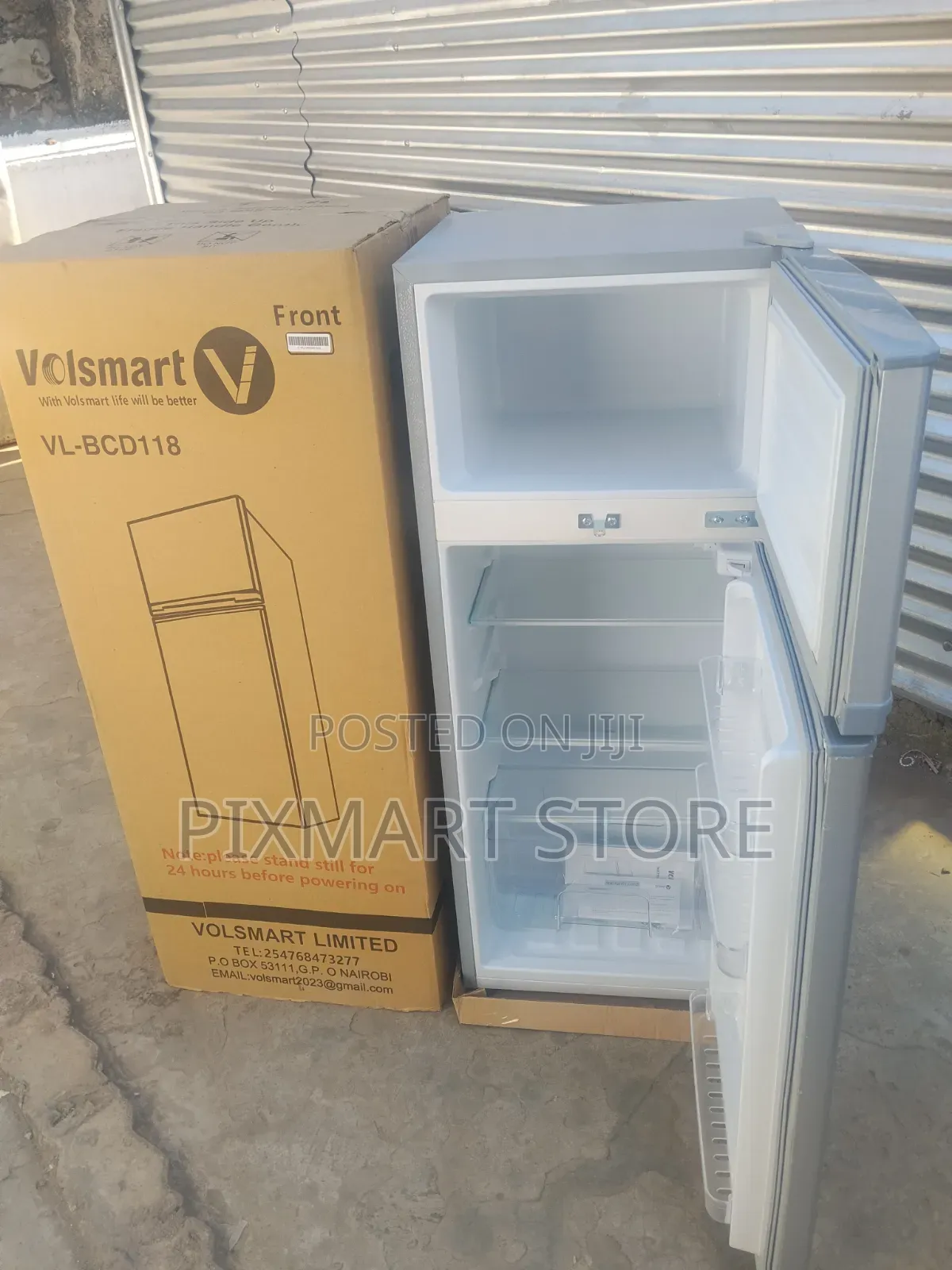 Volsmart Double Door Fridge 118 Litres With Large Storage Space