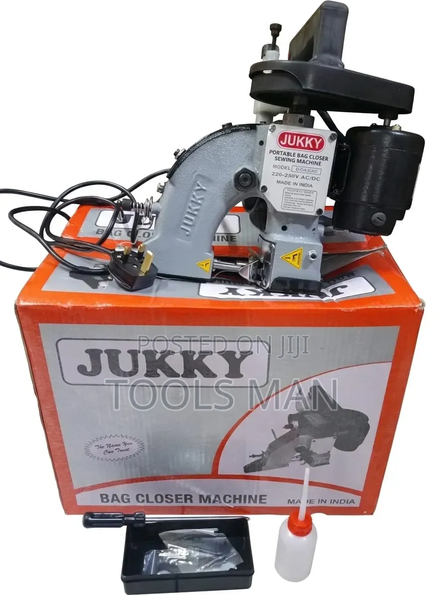 Jukky Portable Bag Closer Machine - Heavy Duty Gunny Bag Sealer.