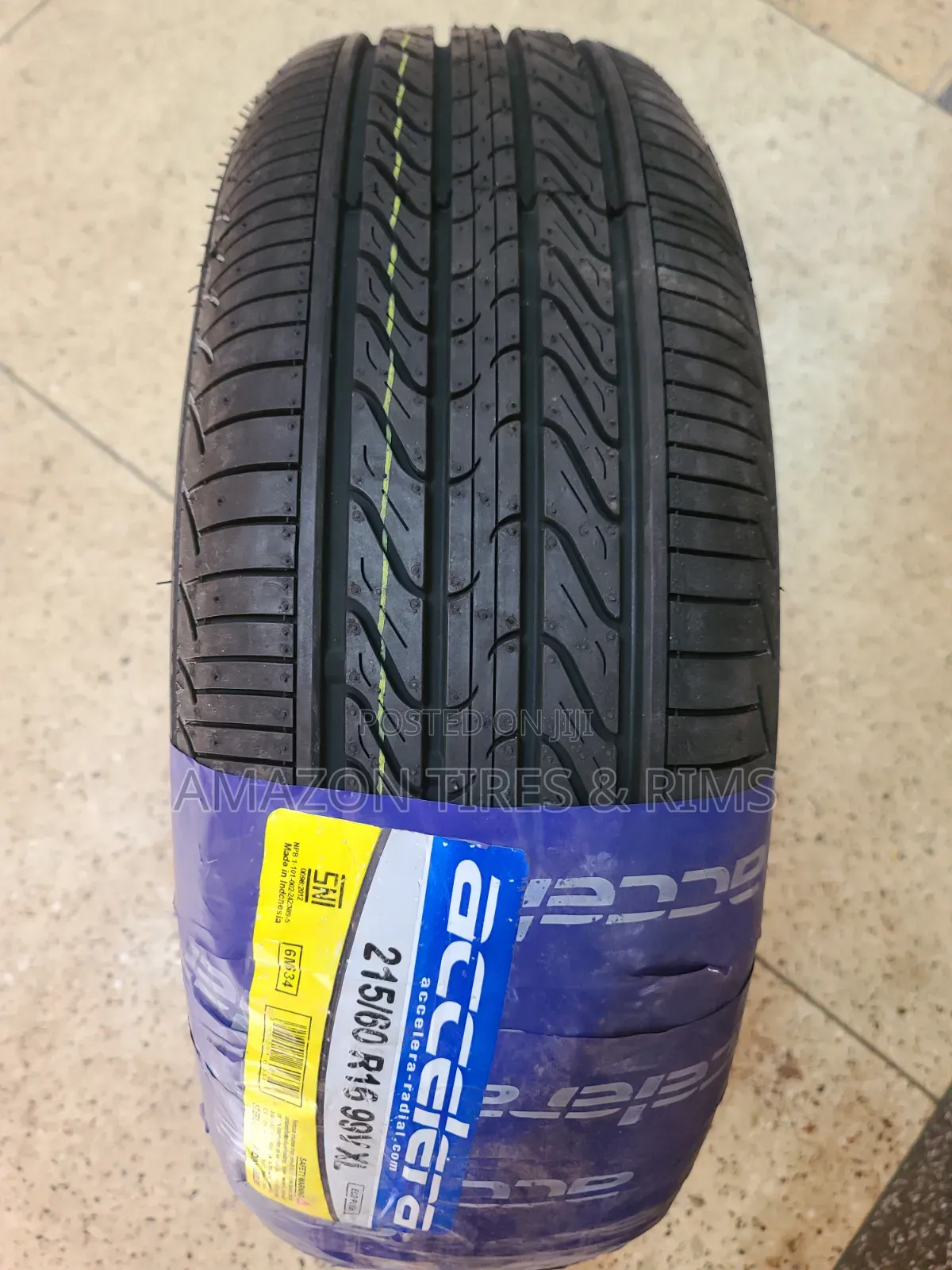 215/60 R16 Accelera Tyres 99v X/L Made in Indonesia