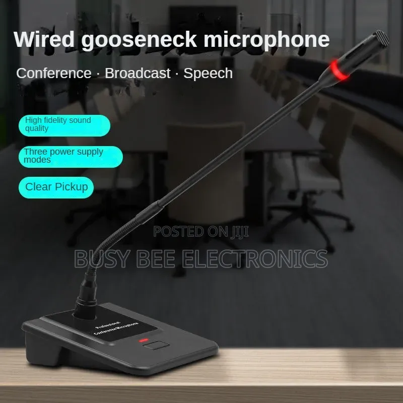 Table Mounted Corded Voice Condenser Mic